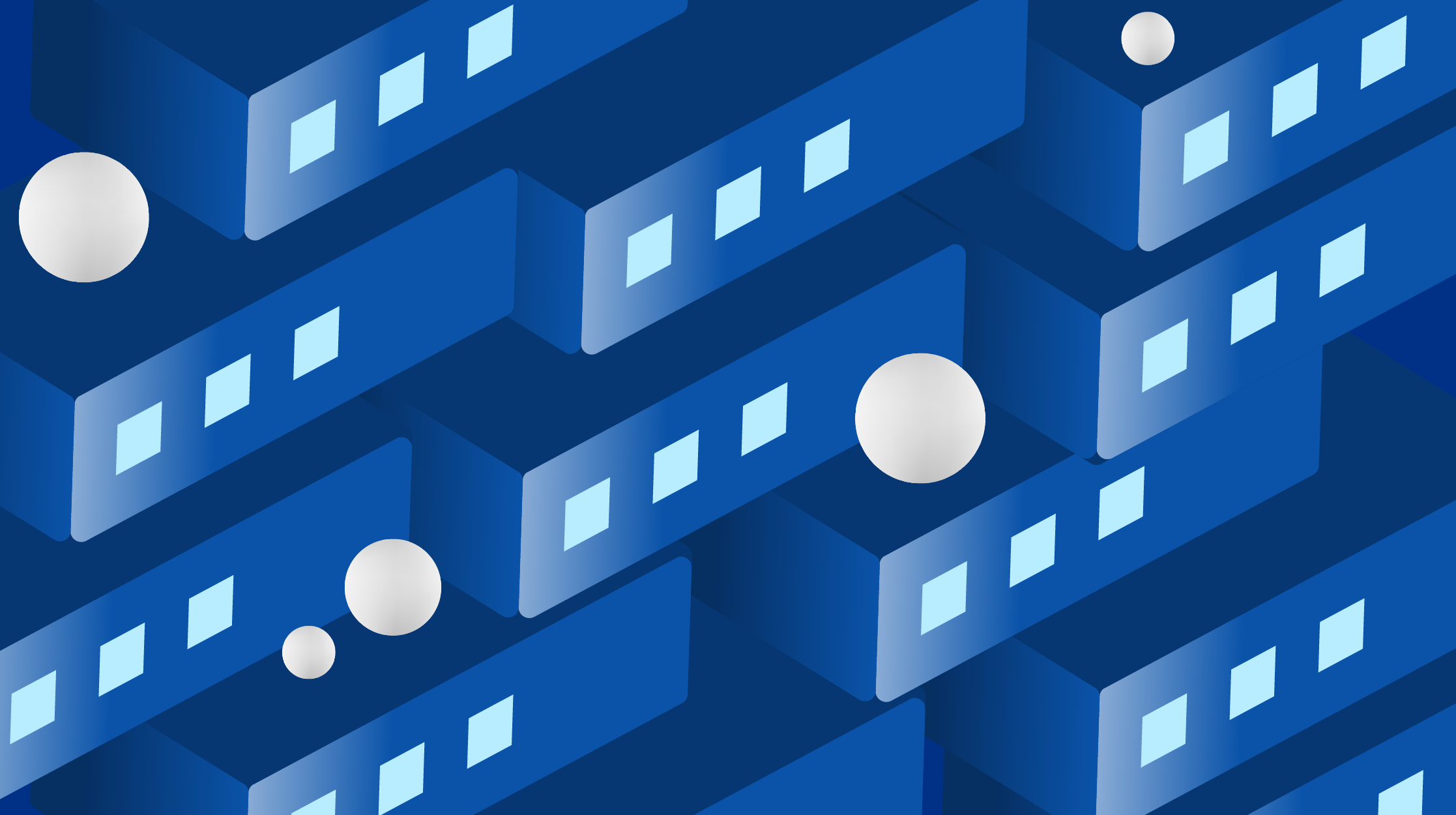 Circles next to server stacks