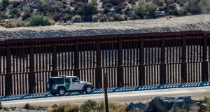 Border fence wall California Mexico