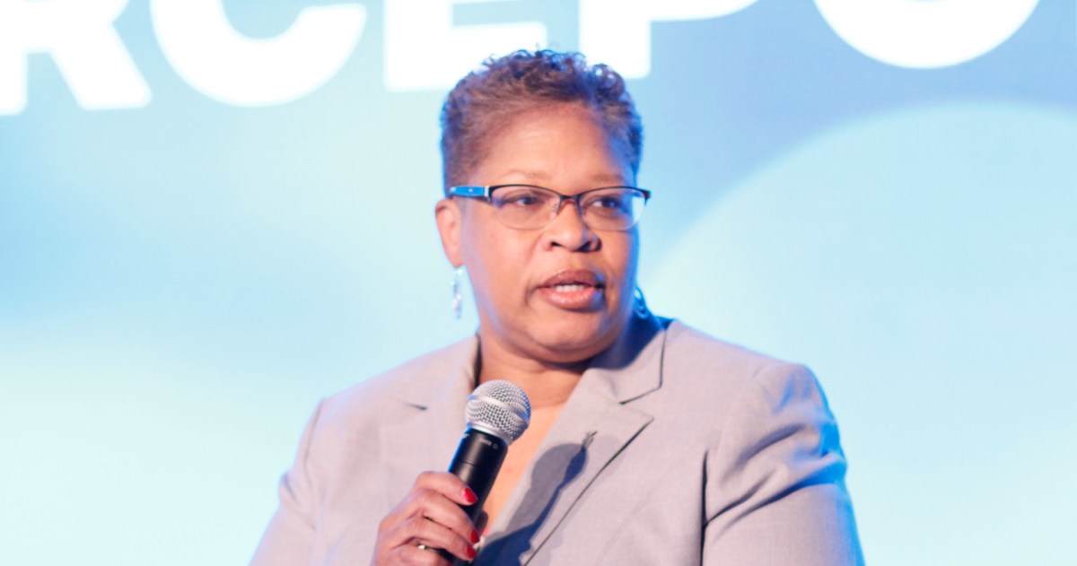 Wanda Jones-Heath at the 2019 Forcepoint Cybersecurity Leadership Summit.