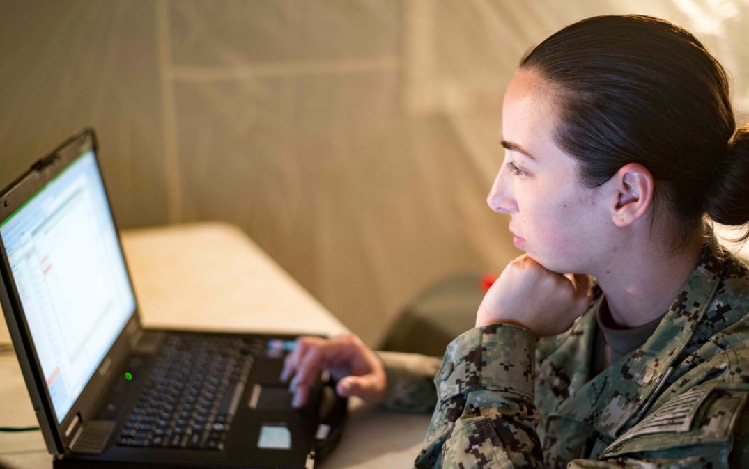 Navy Information Systems Technician Maintains Networks during SPS 17