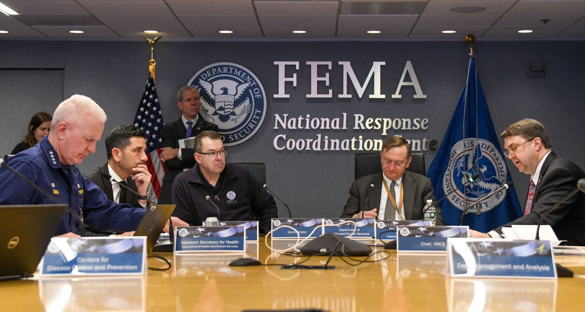 COVID-19 briefing at FEMA